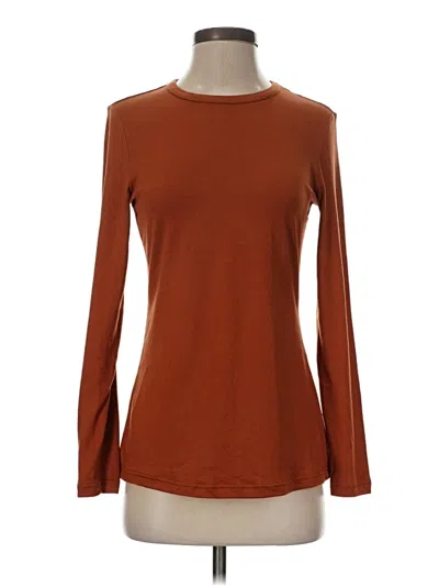 Pre-owned Ekouaer Long Sleeve T-shirt In Brown