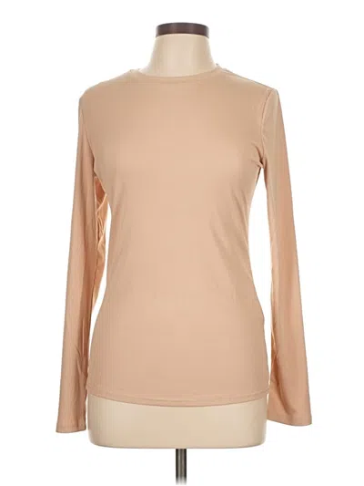 Pre-owned Ekouaer Long Sleeve T-shirt In Brown