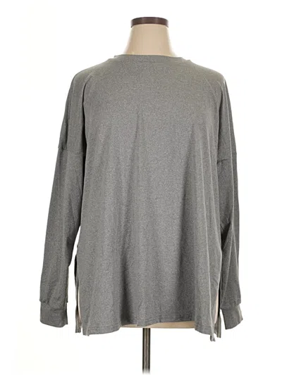 Pre-owned Ekouaer Long Sleeve T-shirt In Gray