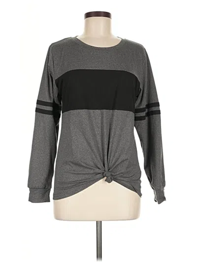Pre-owned Ekouaer Long Sleeve T-shirt In Gray