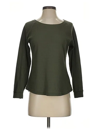 Pre-owned Ekouaer Long Sleeve T-shirt In Green