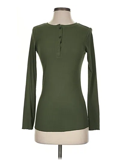 Pre-owned Ekouaer Long Sleeve T-shirt In Green