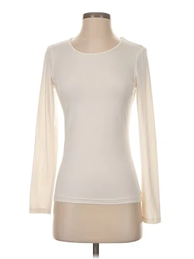 Pre-owned Ekouaer Long Sleeve T-shirt In Ivory