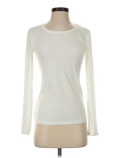 Pre-owned Ekouaer Long Sleeve T-shirt In Ivory