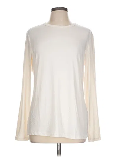 Pre-owned Ekouaer Long Sleeve T-shirt In Ivory