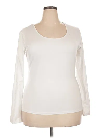 Pre-owned Ekouaer Long Sleeve T-shirt In Ivory