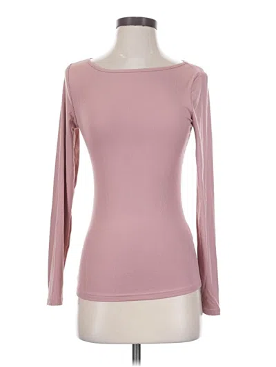 Pre-owned Ekouaer Long Sleeve T-shirt In Pink