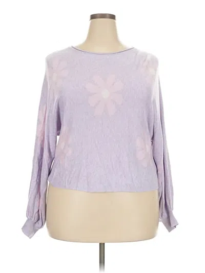 Pre-owned Ekouaer Long Sleeve T-shirt In Purple