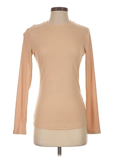 Pre-owned Ekouaer Long Sleeve T-shirt In Tan