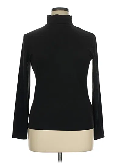 Pre-owned Ekouaer Long Sleeve Turtleneck In Black