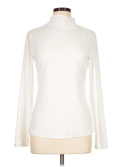 Pre-owned Ekouaer Long Sleeve Turtleneck In Ivory