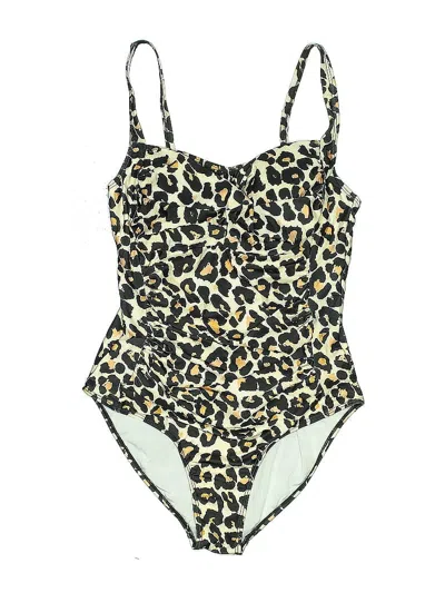 Pre-owned Ekouaer One Piece Swimsuit In Gold