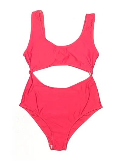 Pre-owned Ekouaer One Piece Swimsuit In Red