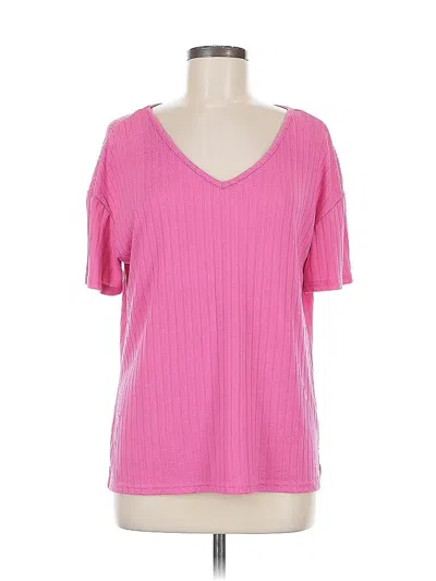 Pre-owned Ekouaer Short Sleeve T-shirt In Pink