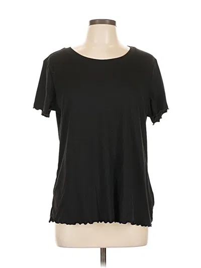 Pre-owned Ekouaer Short Sleeve T-shirt In Black