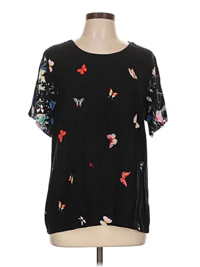 Pre-owned Ekouaer Short Sleeve T-shirt In Black