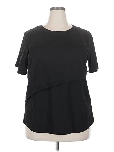 Pre-owned Ekouaer Short Sleeve T-shirt In Black