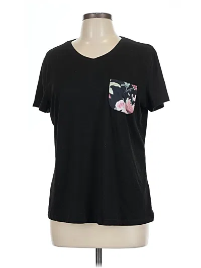 Pre-owned Ekouaer Short Sleeve T-shirt In Black