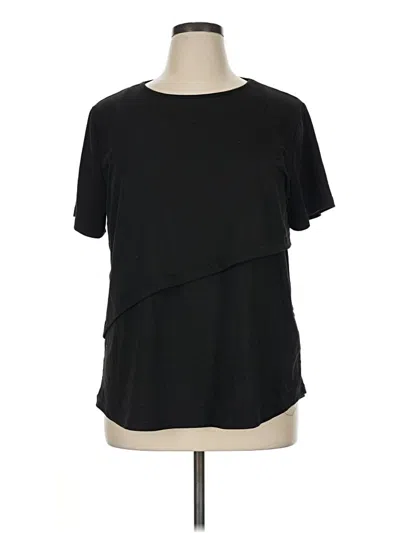Pre-owned Ekouaer Short Sleeve T-shirt In Black