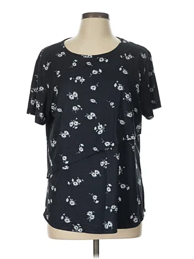 Pre-owned Ekouaer Short Sleeve T-shirt In Black