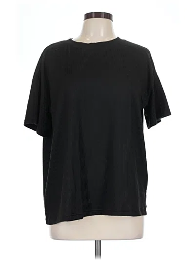 Pre-owned Ekouaer Short Sleeve T-shirt In Black