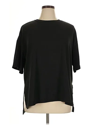 Pre-owned Ekouaer Short Sleeve T-shirt In Black