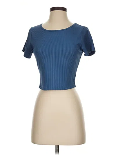 Pre-owned Ekouaer Short Sleeve T-shirt In Blue