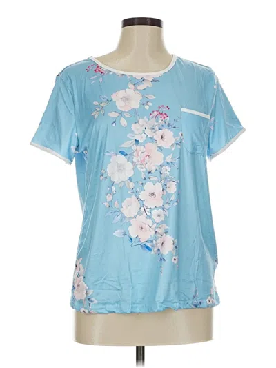 Pre-owned Ekouaer Short Sleeve T-shirt In Blue