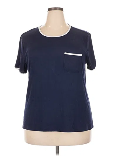 Pre-owned Ekouaer Short Sleeve T-shirt In Blue