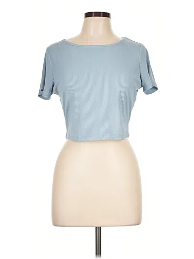 Pre-owned Ekouaer Short Sleeve T-shirt In Blue