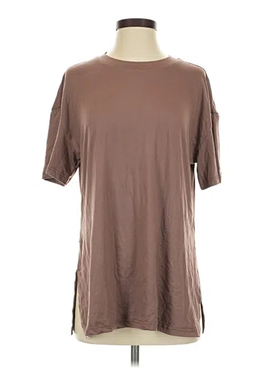 Pre-owned Ekouaer Short Sleeve T-shirt In Brown