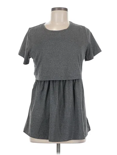 Pre-owned Ekouaer Short Sleeve T-shirt In Gray