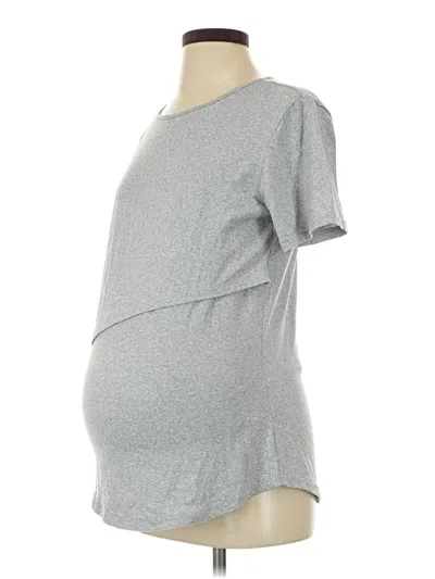 Pre-owned Ekouaer Short Sleeve T-shirt In Gray