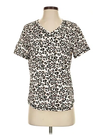 Pre-owned Ekouaer Short Sleeve T-shirt In Ivory