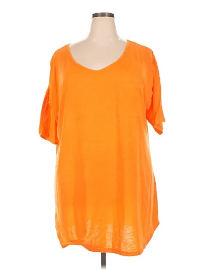 Pre-owned Ekouaer Short Sleeve T-shirt In Orange