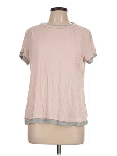 Pre-owned Ekouaer Short Sleeve T-shirt In Pink