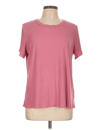 Pre-owned Ekouaer Short Sleeve T-shirt In Pink