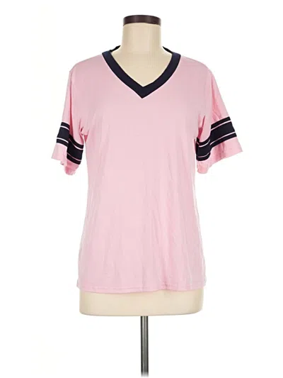 Pre-owned Ekouaer Short Sleeve T-shirt In Pink