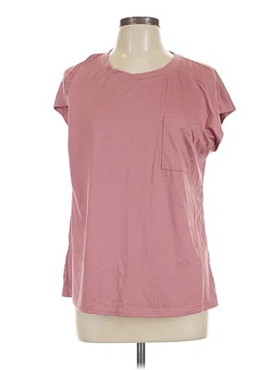 Pre-owned Ekouaer Short Sleeve T-shirt In Pink