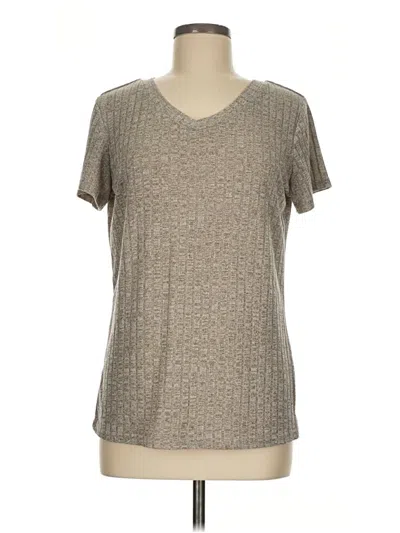 Pre-owned Ekouaer Short Sleeve T-shirt In Tan
