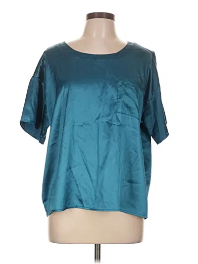 Pre-owned Ekouaer Short Sleeve T-shirt In Teal