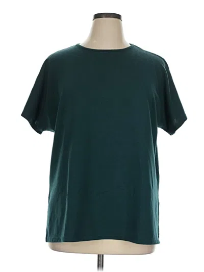 Pre-owned Ekouaer Short Sleeve T-shirt In Teal