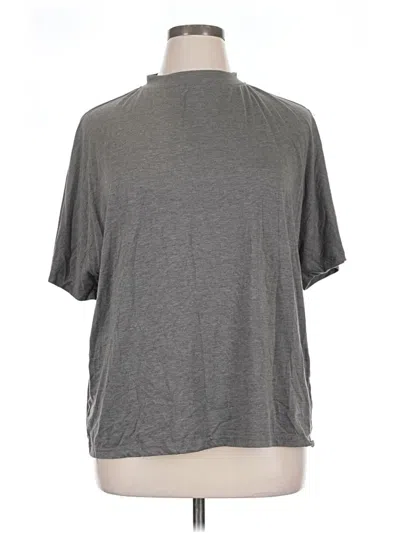 Pre-owned Ekouaer Short Sleeve Turtleneck In Gray