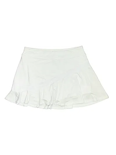 Pre-owned Ekouaer Skort In White