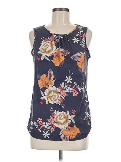 Pre-owned Ekouaer Sleeveless Blouse In Blue