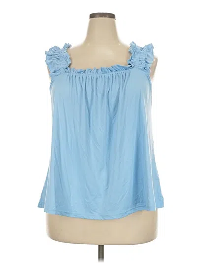 Pre-owned Ekouaer Sleeveless Blouse In Blue