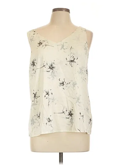 Pre-owned Ekouaer Sleeveless Blouse In Ivory