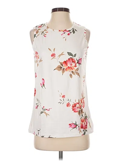 Pre-owned Ekouaer Sleeveless Blouse In Ivory