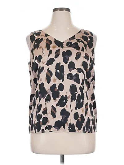 Pre-owned Ekouaer Sleeveless Blouse In Tan