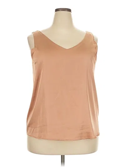 Pre-owned Ekouaer Sleeveless Blouse In Tan